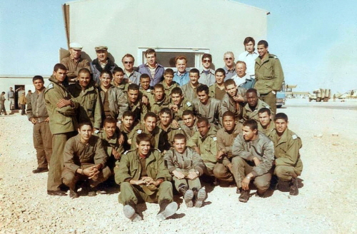 Sirte Air High School s cadets and Czechoslovakian instructors at Ghardabiya airbase in 1979.