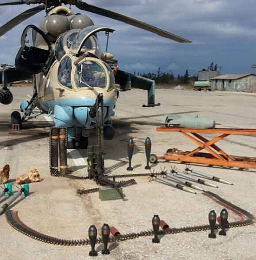 Libyan Mi-35 Hind-E attack helicopter