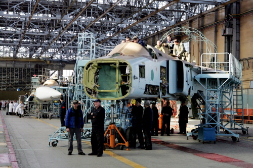 The Libyan Arab Air Force's Su-24s returned to the factory where they were built sixteen years ago, during the Soviet era. Here, at the Novosibirsk Aircraft Plant "VP Chkalov", they underwent major level repairs. Today (in 2025), Russian Su-34 bombers are manufactured here.