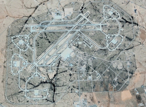Lyban Syste Ghardabiya air base. Image Maxtar