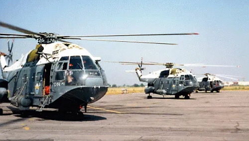 Libyan SA 321GM Super Frelon helicopters 1345th Squadron