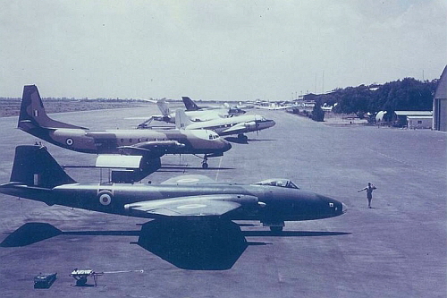 RAF Idris airport RAF Camberra. Photo: Colin Derbyshire