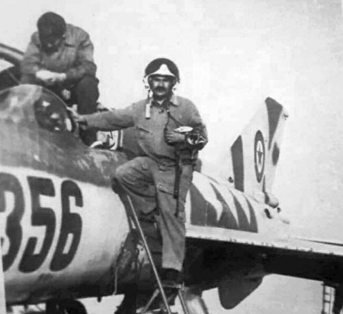 The older MiG-21PFM  Fishbed-F  fighter from the 322nd regiment.