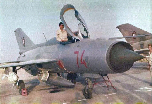 Afghan 322nd regiment s MiG-21FL  Fishbed-D  fighter aircraft with R-3S air to air missile