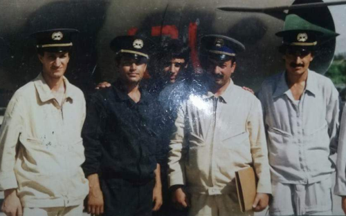 Afghan Su-7 Fitter-A bomber with crew