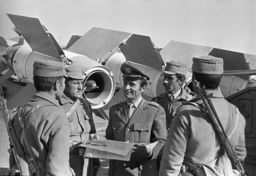 Afghan Air Defence S-125M Neva surface-to-air missile system in 1985