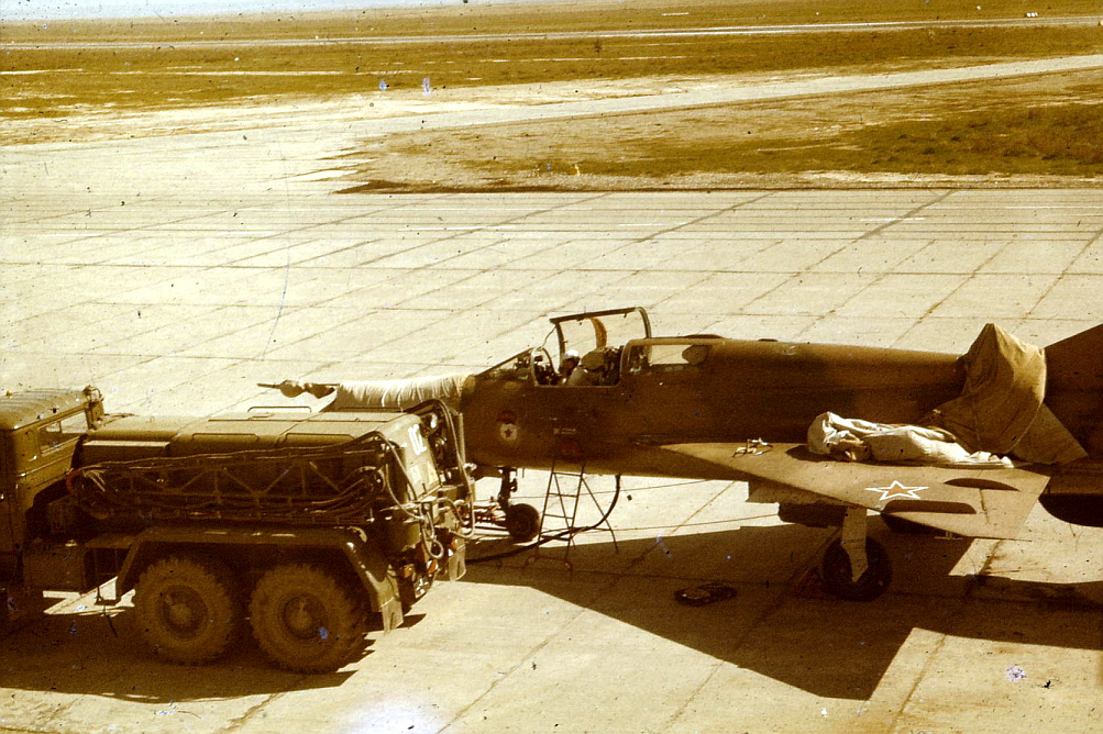 Kokayty MiG-21UM Mongol-B camouflage with Guard emblem