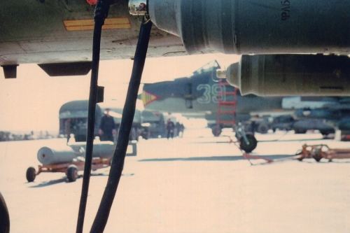 302nd Fighter-Bomber Aviation Regiment Su-17M4 Fitter-K with bomb