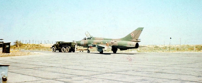 Soviet Su-17UM3 Fitter-G at Mary-2 airport