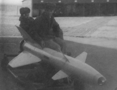 USSR Su-15 Flagon 's R-98 missile at Marneuli, Sandar airport