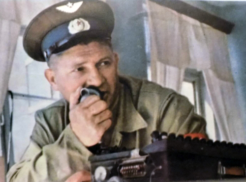 Soviet air traffic controller of the 18th Training Center