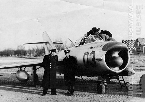 Soviet 224th Fighter Air regiment's MiG-17PF Fresco-D in end of the fifties