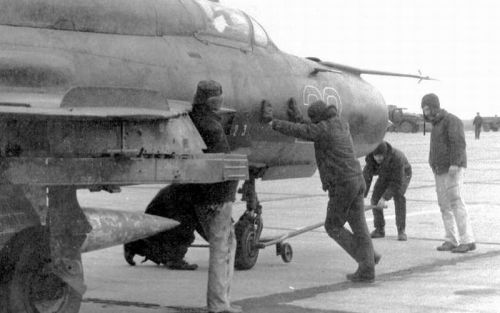 USSR MiG-21SMT Fishbed-K at the Bagerovo airport, Crimea