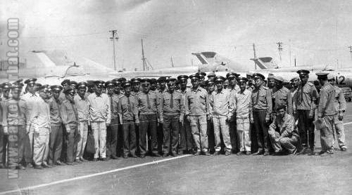 Soviet Air Force Turkestan Military District MiG-21PFM Fishbed-F 217th Fighter-Bomber Air Regiment Kzyl-Arvat airport