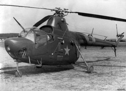 Soviet 245th independent Mixed Air Squadron from Poland Legnica which operated with its Mi-1 Hare courier helicopters with two red invasion bands.
