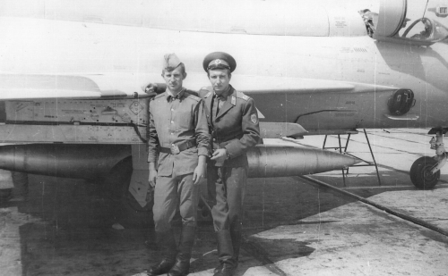 CCCP MiG-21bis at Usharal airport in the seventies