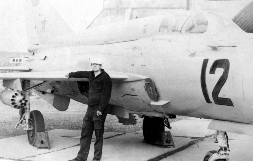 CCCP MiG-21bis at Usharal airport in the seventies