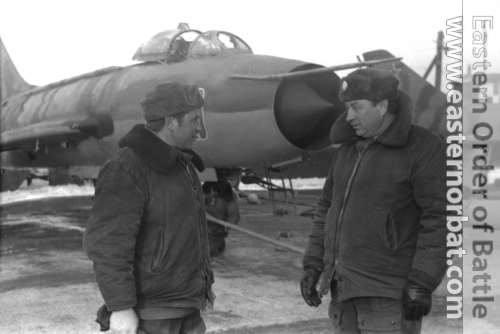 Soviet 305th Fighter-Bomber Air Regiment Su-7BM Fitter-A at Postavy