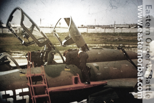 Soviet 381st independent Reconnaissance Air Regiment's Su-17UM3 Fitter-G in Chimkent