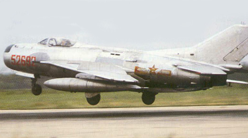 Chinese Shenyang J-6A (MiG-19P) Farmer-B all-weather interceptors