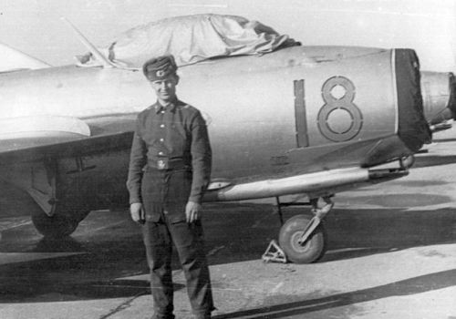 Soviet Air Force MiG-17 Fresco Polish Zagan airport