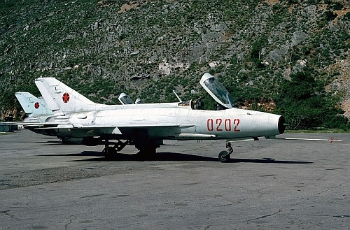 Albanian MiG-21F-13 Fishbed-C. Photo: George Kamp