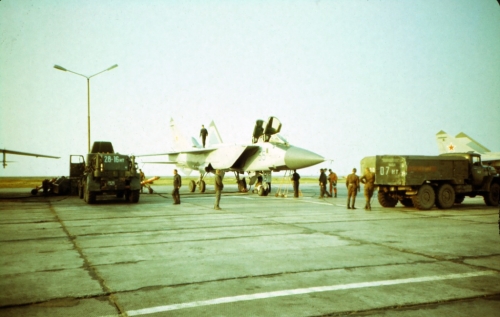 Soviet MiG-31 Foxhound at the Amderma airport