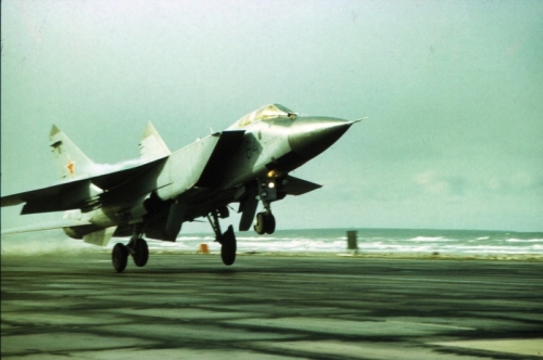 Soviet MiG-31 Foxhound at the Amderma airport