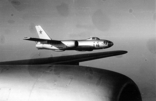 Former 114th Tactical Bomber Air regiment’s IL-28 Beagle tactical bomber aircraft