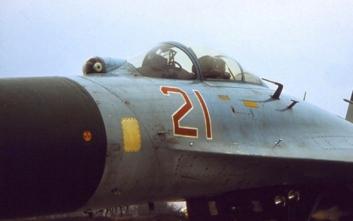 The Soviet 831st Fighter Air Regiment's Su-27 Flanker 