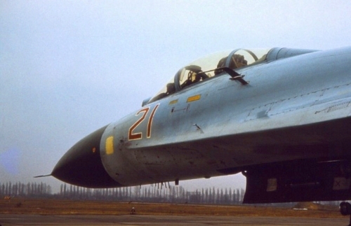 The Soviet 831st Fighter Air Regiment's Su-27 Flanker 