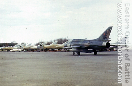 87th Independent Reconnaissance Air Regiment's Su-17M3 Fitter-H and Su-24MR Fencer-Es