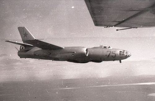 The IL-28R Beagle reconnaissance type along the northern boundary of the Soviet Union