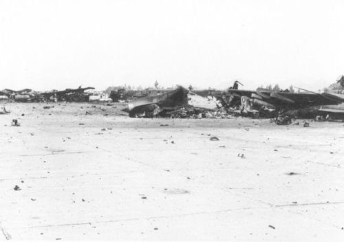 Afghan Air Forece Su-7BMK Fitter-A destroyed in 1989 Shindand