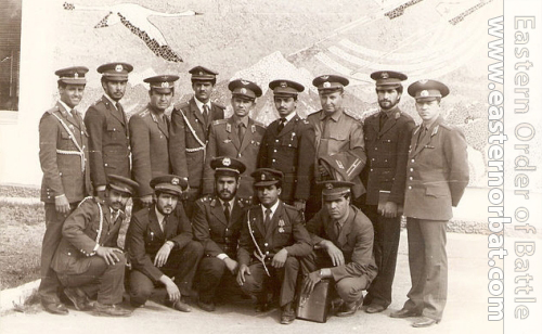 Afghan Air Force crews and their soviet instructor in the in the 5th Training Center