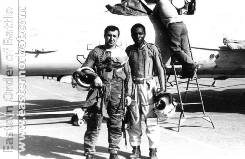 African pilot in front of MiG-21bis Fishbed-L. Photo: Valery Okheretko