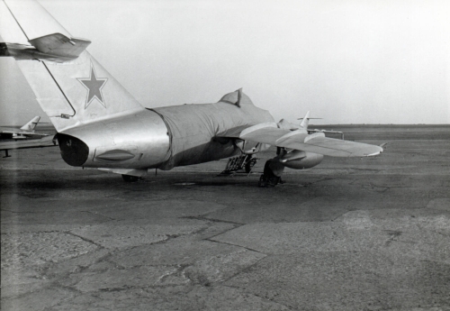 Soviet MiG-17 Fresco-A at Sennoy - Bagay-Baranovka airbase in the seventies