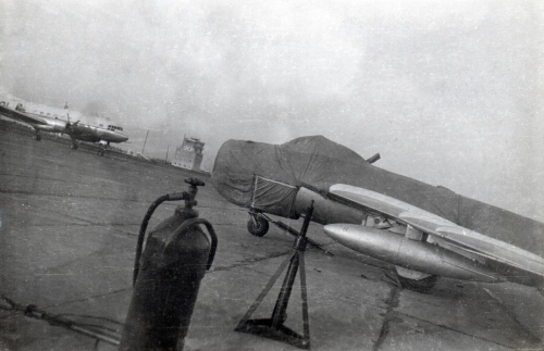 Soviet MiG-17 Fresco-A at Sennoy - Bagay-Baranovka airbase in the seventies