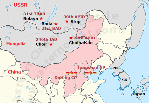 Sino-Soviet border conflict in the seventies and eighties map