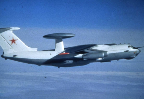 In the second half of the eighties over the Barens and Norwegian Sea Soviet Beriev A-50 'Mainstay' airborne early warning and control aircraft and Su-27 'Flanker-B' air defense fighter patroled.