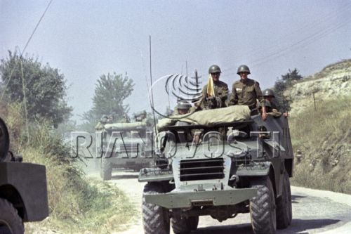 The Soviet Odessa Military District's and Soviet Black Sea armies in People's Republic of Bulgaria in the Clod War in 1967.  Photo: Rianovosti