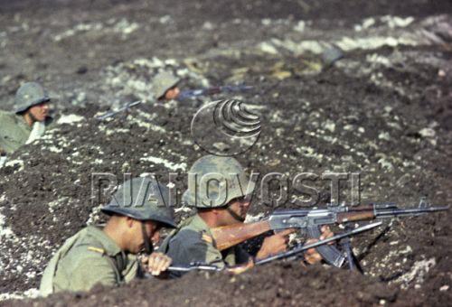 The Soviet Odessa Military District's and Soviet Black Sea armies in People's Republic of Bulgaria in the Clod War in 1967.  Photo: Rianovosti