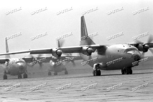 Soviet An-12 Cub cargo aircraft in Bulgaria. Photo: SPUTNIK