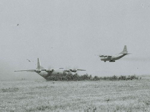 Soviet An-12 Cub cargo aircraft in Bulgaria in 1970. Photo: pan.bg Retrospotters