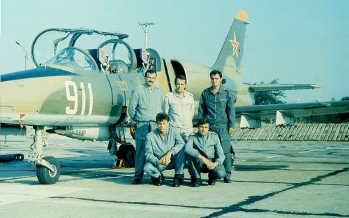 Bulgarian L-39ZA Albatros at Kamenetz airport in 1989