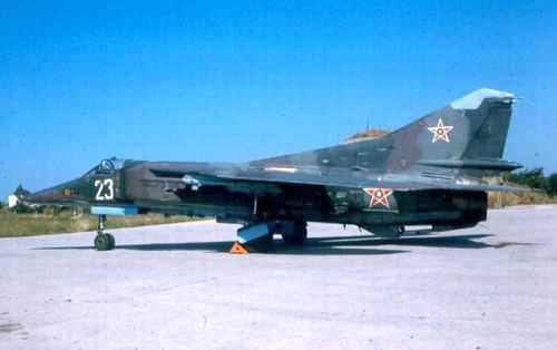 Bulgarian Air Force nuclear bomber MiG-23BN Flogger-H Bulgarian Air Force nuclear bomber MiG-23BN Flogger-H