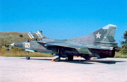 Bulgarian Air Force nuclear bomber MiG-23UB Flogger-C