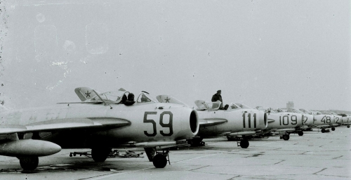 Bulgarian Air Force's MiG-17 Fresco at Bezmer in early 70s. Source: pan.bg Retrospotters