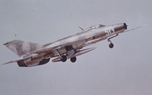 Bulgarian MiG-21F-13 Fishbed-C reconnaissance aircraft.