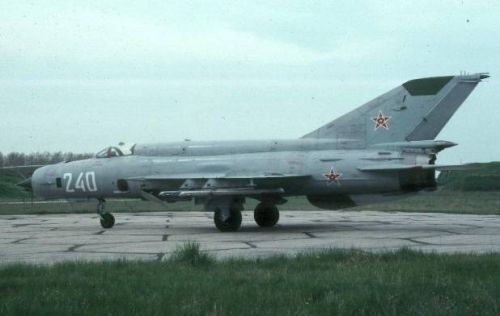 Bulgarian Air Force  MiG-21bis Fishbed-N. Photo: Christian Boisselon collection.